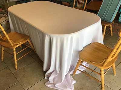 rectangle tablecloths (light pink) - 90 x 156
