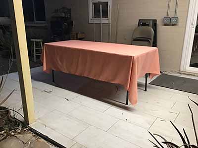 rectangle tablecloths (peach coral) - 60 x 102