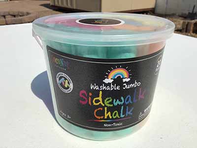 chalk bucket (20 pieces assorted colors)