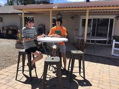 bar stools (steel, dark gray/graphite) - 30 high