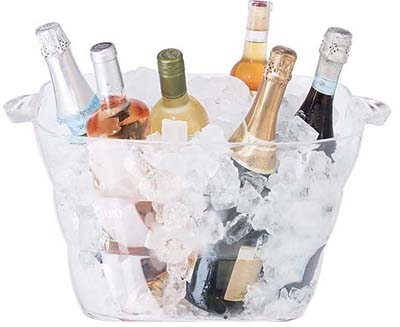 square party tub / drink and ice bucket (transparent)