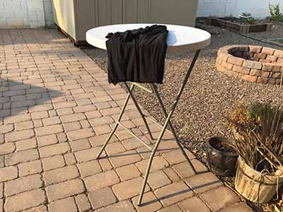 spandex cocktail table covers (black)