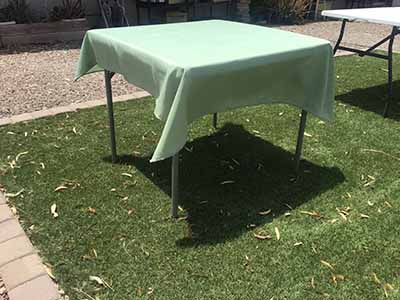 square tablecloths (sage green) - 54