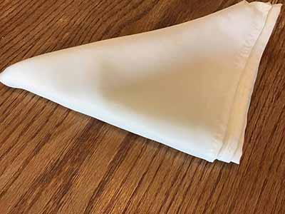 cloth dinner napkins (ivory) - 17 x 17