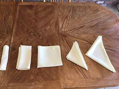 cloth dinner napkins (ivory) - 17 x 17