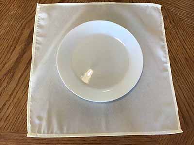 cloth dinner napkins (ivory) - 17 x 17