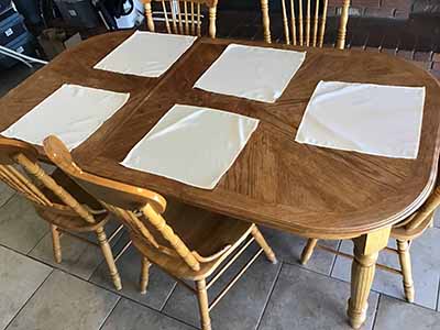 cloth dinner napkins (ivory) - 17 x 17