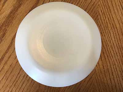 salad plates - glass (white, Oftast) - 7 1/2”