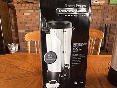 100-cup coffee urn / hot water heater