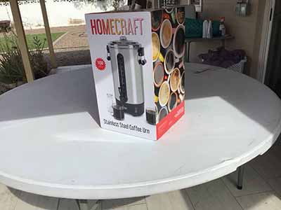 100-cup coffee urn / hot water heater
