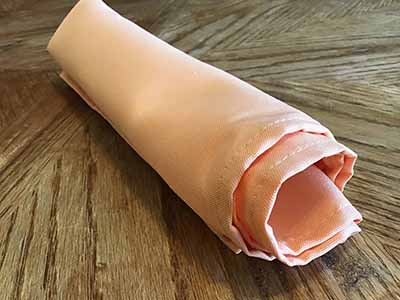 cloth dinner napkins (peach) - 20 x 20