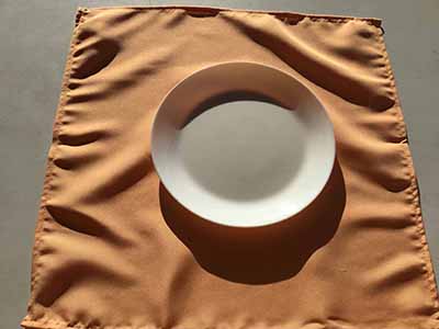 cloth dinner napkins (peach) - 20 x 20
