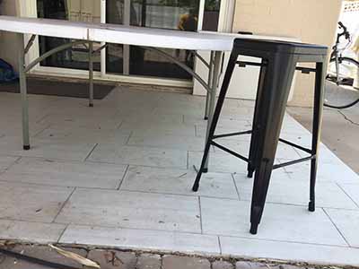 bar stools (steel, black) - 30 high