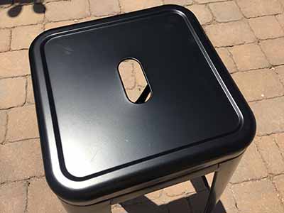 bar stools (steel, black) - 30 high