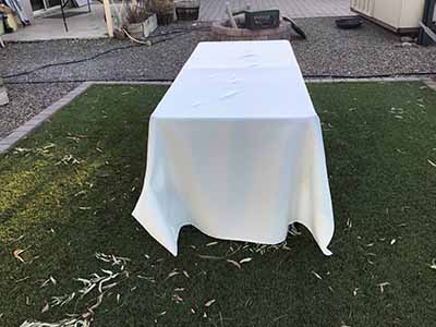 rectangle tablecloths (ivory) - 60 x 126
