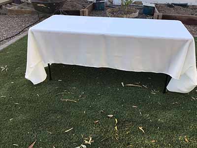 rectangle tablecloths (ivory) - 60 x 126
