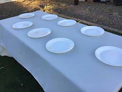 rectangle tablecloths (ivory) - 60 x 126