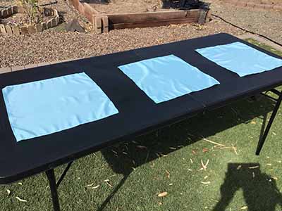 cloth dinner napkins (light blue) - 17 x 17