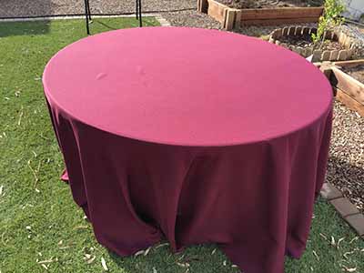 round tablecloths (cabernet) - 120