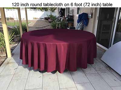 round tablecloths (cabernet) - 120