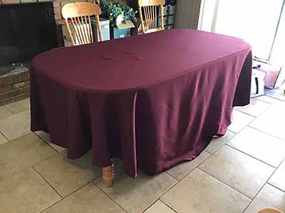 round tablecloths (cabernet) - 120