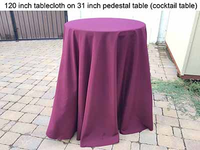 round tablecloths (cabernet) - 120