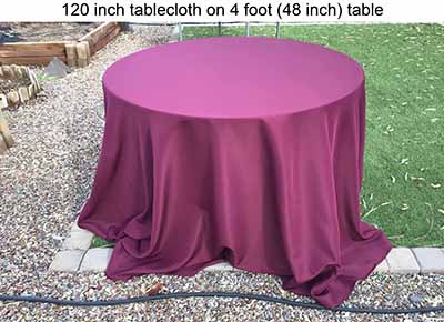 round tablecloths (cabernet) - 120
