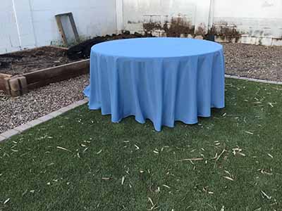 round tablecloths (steele blue) - 120