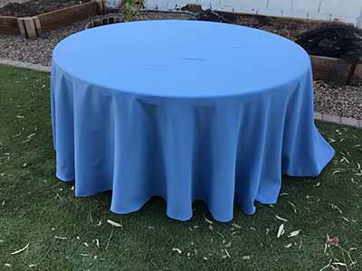 round tablecloths (steele blue) - 120