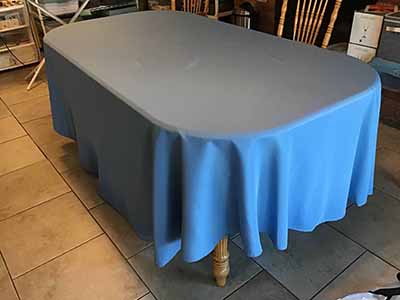 round tablecloths (steele blue) - 120