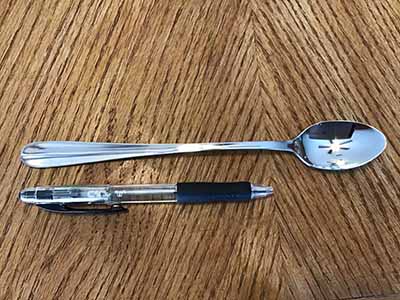 iced tea spoon (stainless steel, Acopa Brigitte 8 18/10 heavy weight)