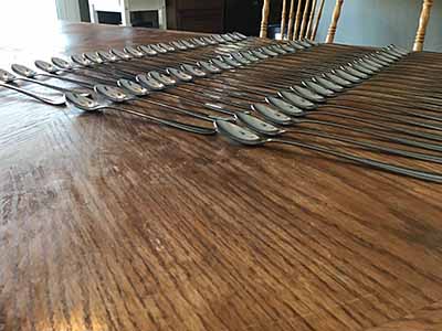 iced tea spoon (stainless steel, Acopa Brigitte 8 18/10 heavy weight)