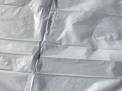 round tablecloth (white, disposable, plastic) - 84