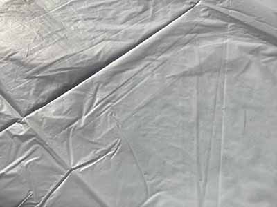 round tablecloth (white, disposable, plastic) - 84