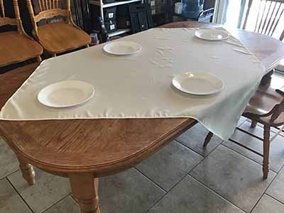 square tablecloths (ivory) - 54