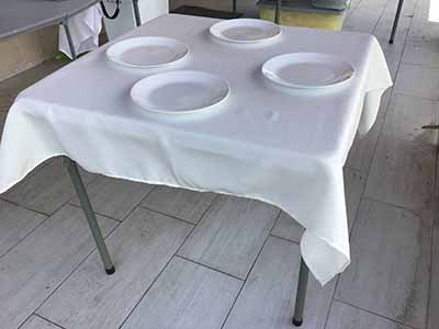 square tablecloths (ivory) - 54