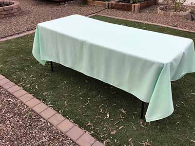 rectangle tablecloths (mint green) - 60 x 102