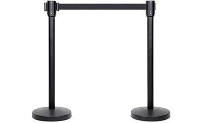 stanchion with 6.5 foot retractable belt