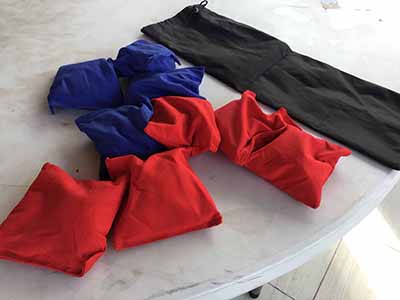 cornhole beanbag toss set