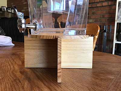 3.5 gallon beverage dispenser with ice core (acrylic)