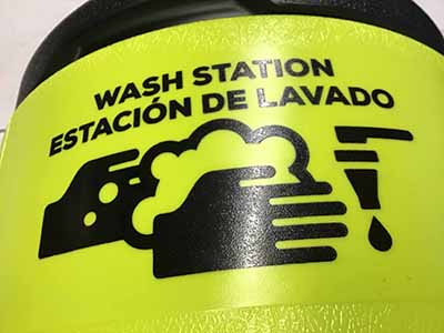 hand wash station / 5-gallon water jug