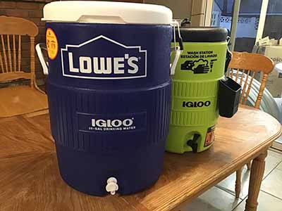 10-gallon water jug