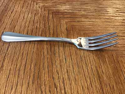 dinner forks (stainless steel, Winco 0034-05 Stanford Extra Heavy 18/8)