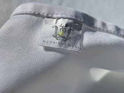 rectangle tablecloths (wrinkle-free scuba, white) - 55 x 120