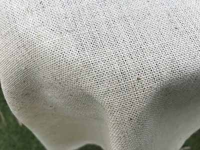 rectangle tablecloths (cream, cotton and linen blend) - 60 x 84