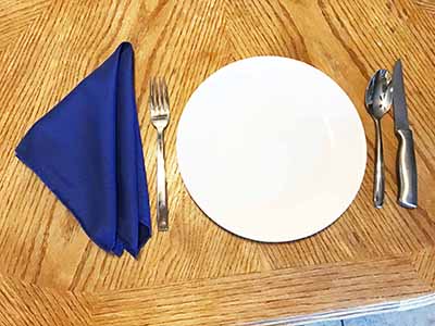 cloth dinner napkins (royal blue) - 17 x 17