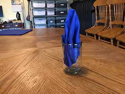 cloth dinner napkins (royal blue) - 17 x 17