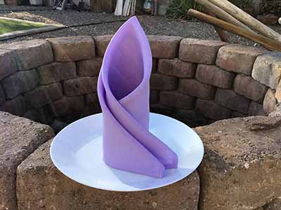 cloth dinner napkins (lavender lilac) - 17 x 17