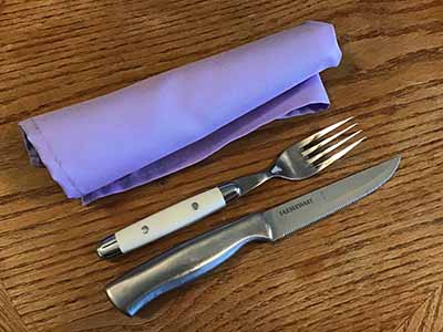 cloth dinner napkins (lavender lilac) - 17 x 17