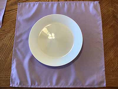 cloth dinner napkins (lavender lilac) - 17 x 17